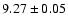 $9.27\pm0.05$
