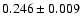 $0.246\pm0.009$