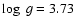$\log~{g} = 3.73$