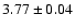 $3.77 \pm 0.04$