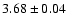 $3.68 \pm 0.04$