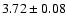 $3.72 \pm 0.08$