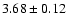 $3.68 \pm 0.12$