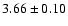 $3.66 \pm 0.10$