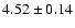 $4.52 \pm 0.14$
