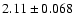 $2.11 \pm 0.068$