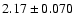 $2.17 \pm 0.070$