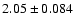 $2.05 \pm 0.084$