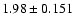 $1.98 \pm 0.151$