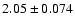 $2.05 \pm 0.074$