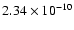 $2.34\times10^{-10}$