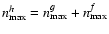$n_{\rm max}^h = n_{\rm max}^g + n_{\rm max}^f$