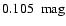 $0.105\mbox{$\;$ mag}$