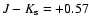 $J-K_{\rm s}=+0.57$