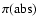 $\pi ({\rm abs})$