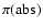 $\pi{\rm ({\rm abs})}$
