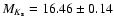 $M_{K_{\rm s}} = 16.46 \pm 0.14$