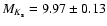 $M_{K_{\rm s}} = 9.97 \pm 0.13$