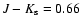 $J-K_{\rm s} = 0.66$