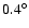$0.4^\circ$