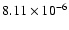 $8.11\times10^{-6}$