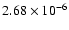 $2.68\times10^{-6}$