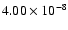 $4.00\times10^{-8}$