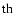 ${\rm {th}}$
