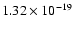 $1.32\times 10^{-19}$