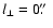 $l_{\perp} = 0\hbox{$.\!\!^{\prime\prime}$ }$