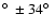 $\hbox{$^\circ$ }\pm 34\hbox{$^\circ$ }$