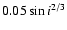 $0.05 \sin i^{2/3}$