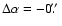 $\Delta\alpha =-0\hbox{$.\!\!^{\prime\prime}$ }$