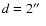 $d = 2\hbox{$^{\prime\prime}$ }$