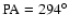 $\rm PA=294^{\circ}$