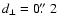 $d_{\perp}=0\hbox{$.\!\!^{\prime\prime}$ }2$