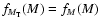 $f_{M_{\rm T}}(M)=f_{M}(M)$