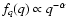 $f_q(q)\propto
q^{-\alpha}$