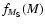 $f_{M_{\rm S}}(M)$