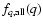 $f_{q,{\rm all}}(q)$