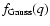$f_{\rm Gauss}(q)$