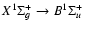 $X^1\Sigma_g^+ \rightarrow B^1\Sigma_u^+$