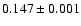 $0.147\pm0.001$