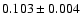 $0.103\pm0.004$