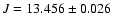 $J=13.456\pm0.026$