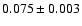 $0.075\pm0.003$