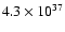 $4.3\times10^{37}$