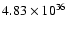 $4.83\times10^{36}$