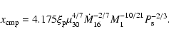 \begin{displaymath}x_{\rm cmp}=4.175 \xi_{\rm p} \mu_{30}^{4/7} \dot{M}_{16}^{-2/7} M_1^{-10/21} P_{\rm s}^{-2/3}.
\end{displaymath}