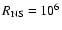$R_{\rm NS}=10^{6}$